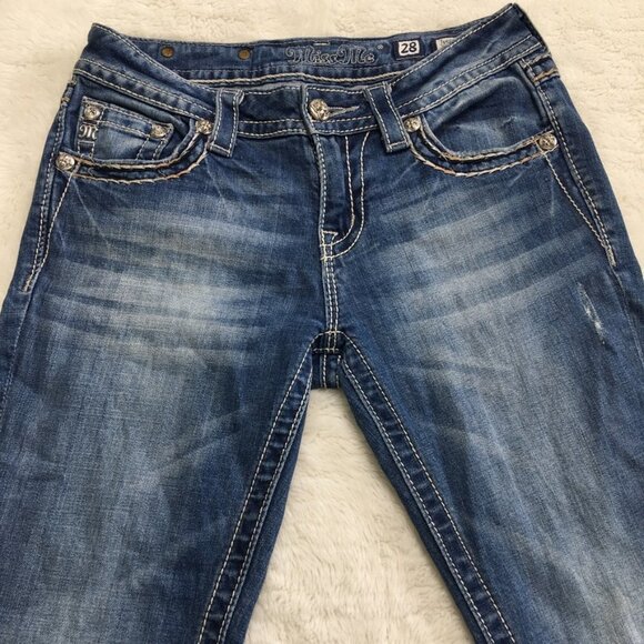 Miss Me Classic Bootcut Denim Jeans Size 28 x 32.5" - Picture 15 of 16